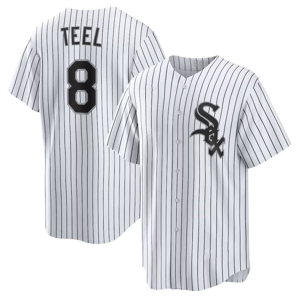 Chicago White Sox #8 Kyle Teel White HOLBERT Home Replica Jersey