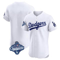 Los Angeles Dodgers Blank Player White HOLBERT Limited Elite Home World Series Meet Stitched Jerseys