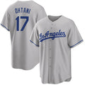 Los Angeles Dodgers #17 Shohei Ohtani Gray HOLBERT Cool Base Stitched Jersey