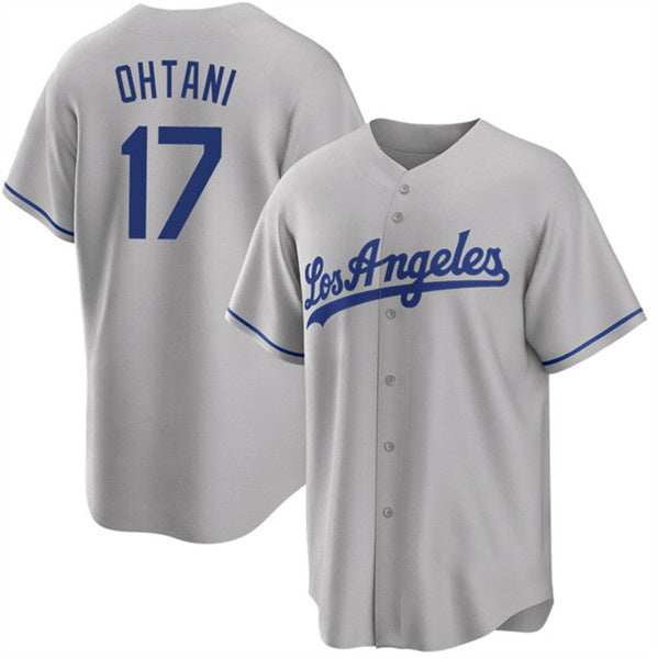 Los Angeles Dodgers #17 Shohei Ohtani Gray HOLBERT Cool Base Stitched Jersey