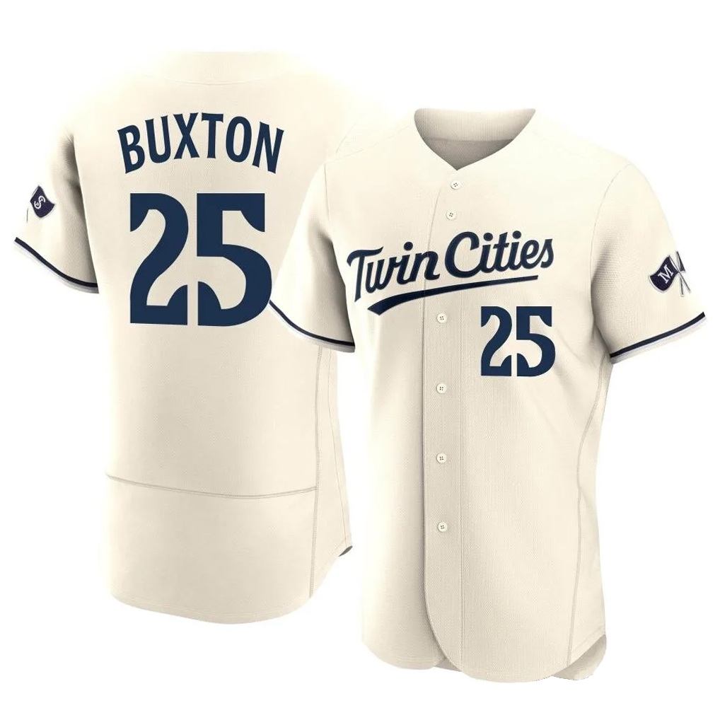 Minnesota Twins #25 Byron Buxton Player Cream HOLBERTHome Limited Elite Stitched Jerseys