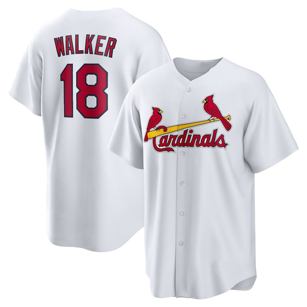 St. Louis Cardinals #18 Jordan Walker White HOLBERT Home Official Replica Player Jersey