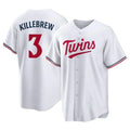 Minnesota Twins #3 Harmon Killebrew Player White HOLBERTHome Game Stitched Jerseys