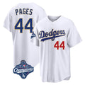 Los Angeles Dodgers #44 Andy Pages Player Gold White HOLBERT World Series Meet 2026 Collection Stadium Limited Stitched Jerseys