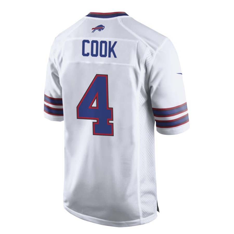 B.Bills #4 James Cook White HOLBERT Team Game Jersey