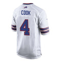 B.Bills #4 James Cook White HOLBERT Team Game Jersey