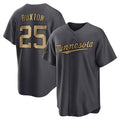 Minnesota Twins #25 Byron Buxton Player Charcoal HOLBERTAll-Star Game Home Stitched Jerseys