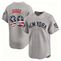 New York Yankees #99 Aaron Judge Gray HOLBERT USA 250 Fourth of July Limited Stitched Jersey