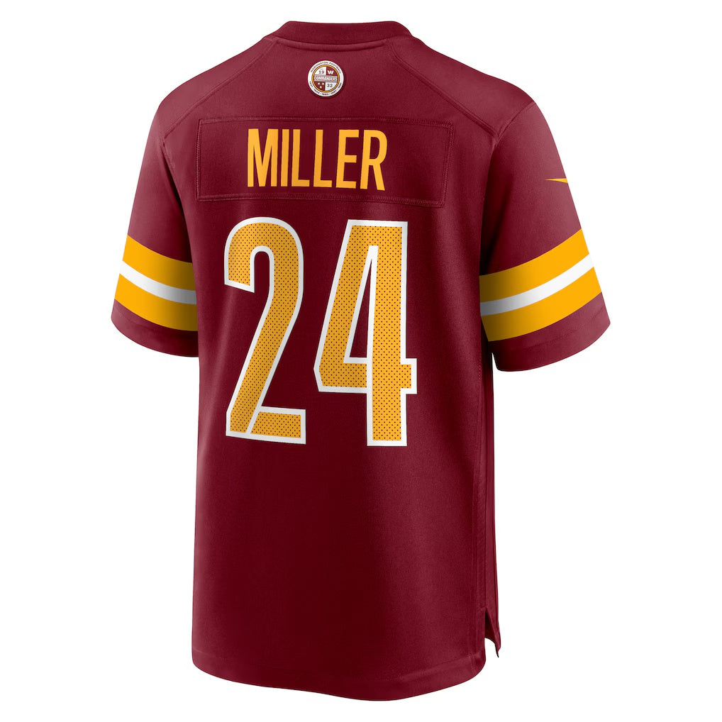 W.Commanders #24 Von Miller Burgundy HOLBERT Team Game Jersey