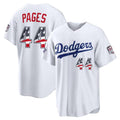 Los Angeles Dodgers #44 Andy Pages 2026 All-Star Edition Stars & Stripes White HOLBERT Stadium Jersey