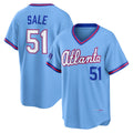 Atlanta Braves #51 Chris Sale Powder Blue HOLBERT 2026 City Connect Stadium Jersey