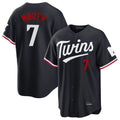 Minnesota Twins #7 Joe Mauer Player Navy HOLBERTHome Game Stitched Jerseys