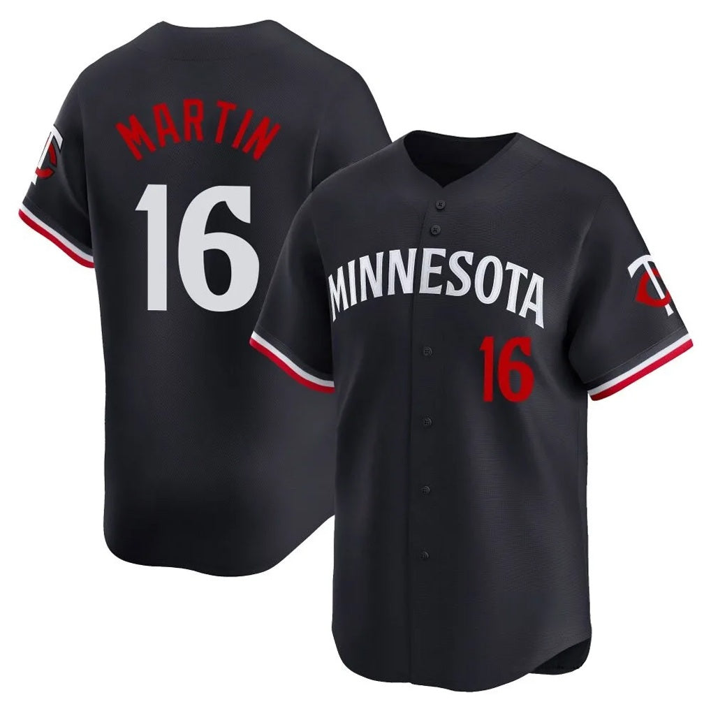 Minnesota Twins #16 Austin Martin Player Navy HOLBERTHome Limited Stitched Jerseys