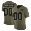 Custom A.Cardinals Active Player Olive HOLBERT 2025 F.U.S.E. Salute to Service Limited Stitched Jersey