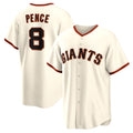 San Francisco Giants #8 Hunter Pence Cream HOLBERT Home Retired Player Replica Jersey