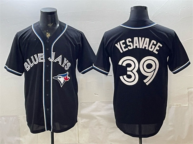Toronto Blue Jays #39 Trey Yesavage 2026 Fashion Replica Black HOLBERT Out Stitched Jersey