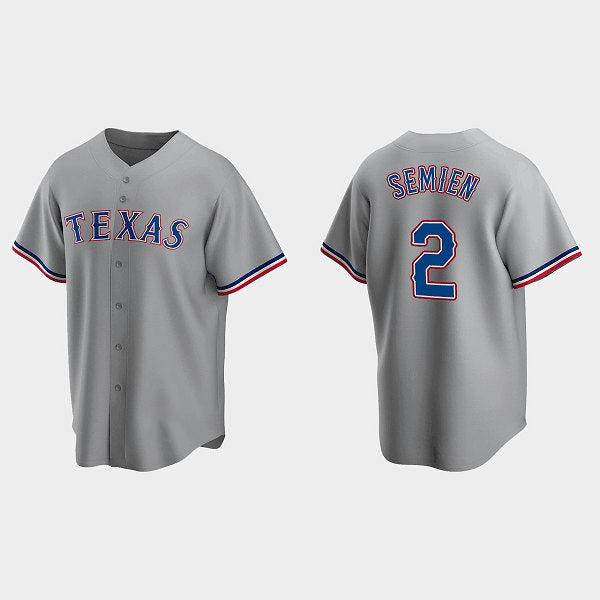 Texas Rangers #2 Marcus Semien Gray HOLBERT Cool Base Stitched Jersey