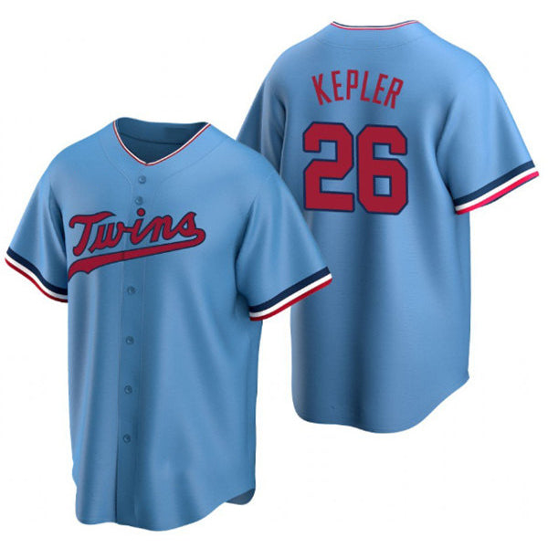Minnesota Twins #26 Max Kepler Blue HOLBERT Cool Base Stitched Jersey