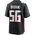 A.Falcons #56 Keith Brooking Black HOLBERT Game Retired Player Jersey